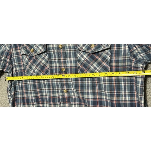 Duluth Trading Mens Tall Size XLT Breezeshooter Plaid Short Sleeve Shirt - Picture 3 of 11